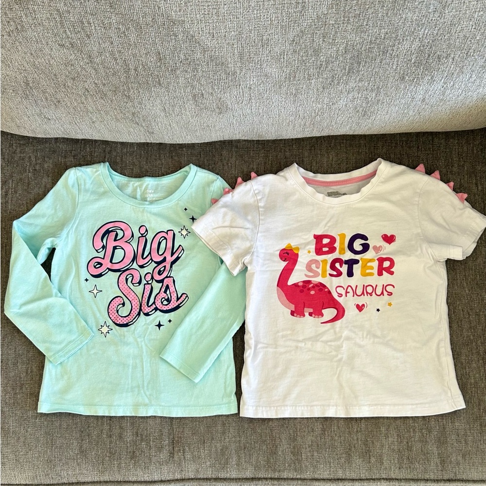 4T Big Sis & Big Sister Saurus 🦕 Shirts